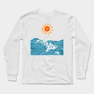 Sun and Waves Long Sleeve T-Shirt